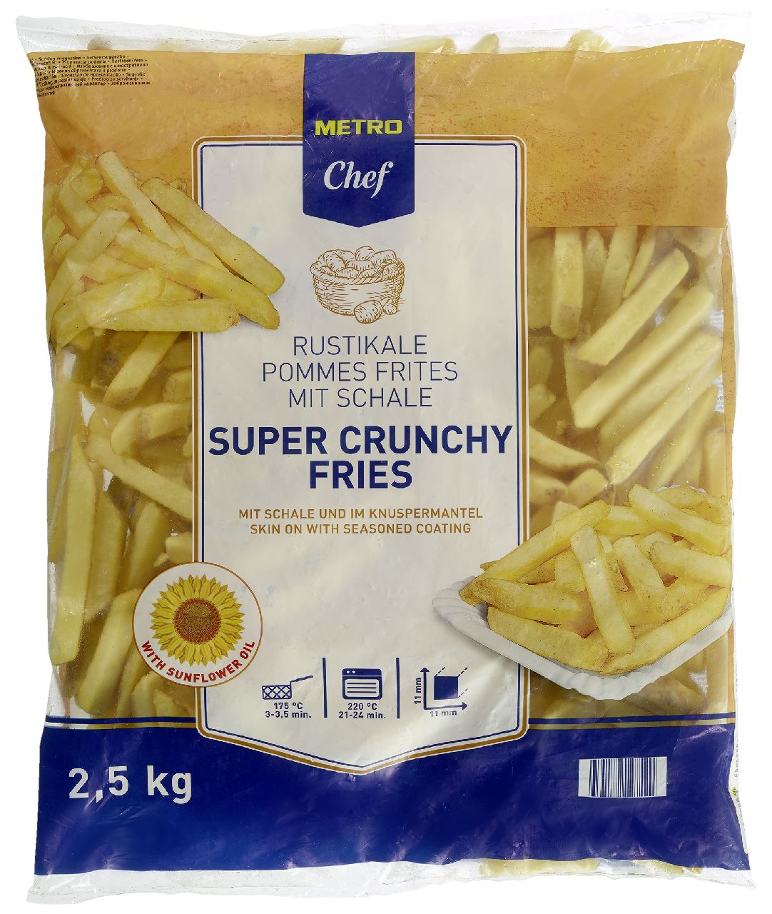 METRO Chef Super crunchy frites 2,5 kg
