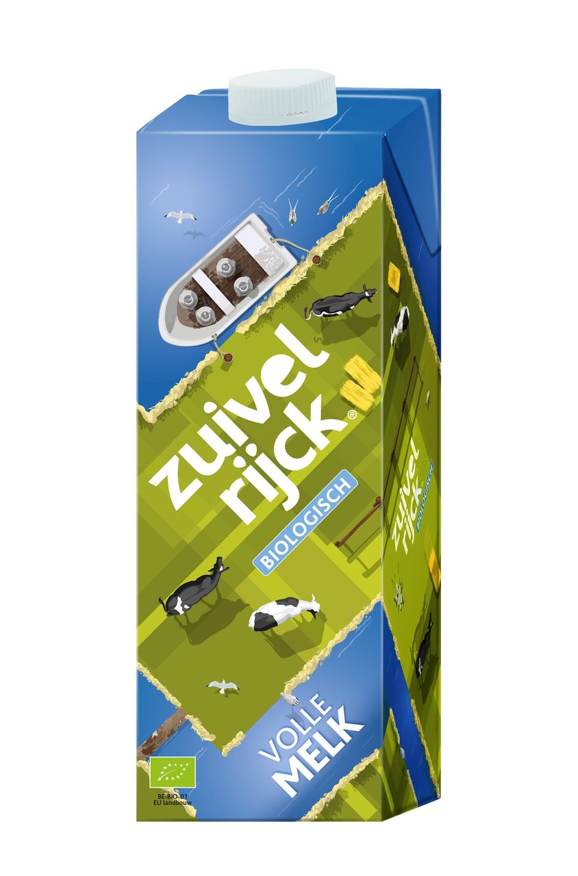 Zuivelrijck biologische volle houdbare melk 12 x 1L