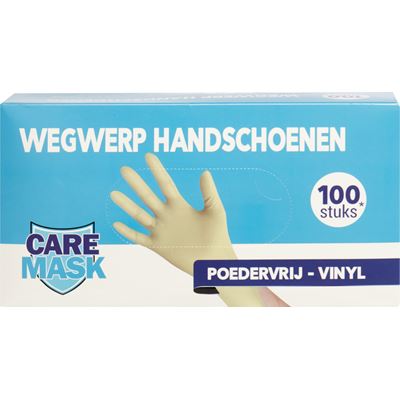 In zoomen Mentor slijm Caremask Wegwerp handschoenen vinyl poedervrij maat XL 100 stuks | Makro  Nederland