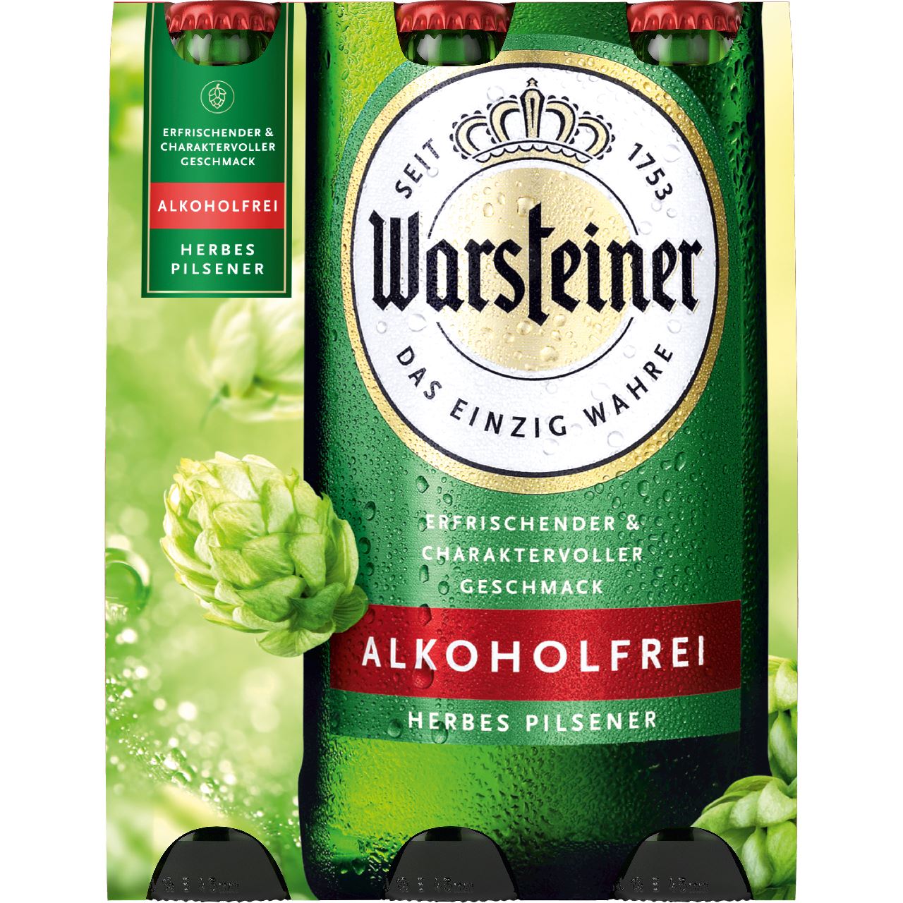Warsteiner Alcoholvrij Herb fles 6 x 33 cl