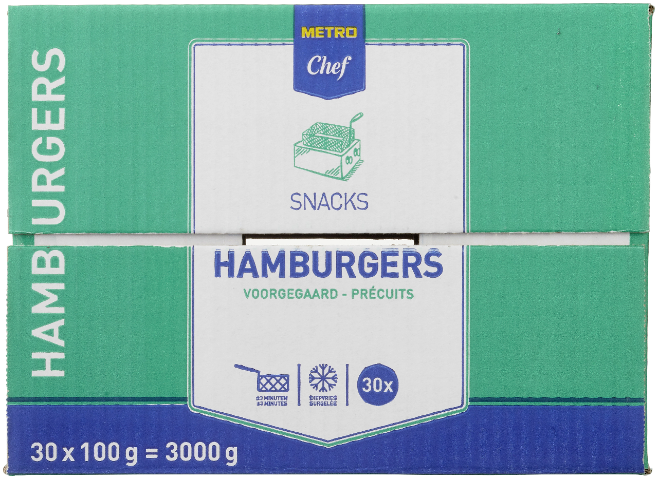 METRO Chef Hamburgers 30 x 100 g