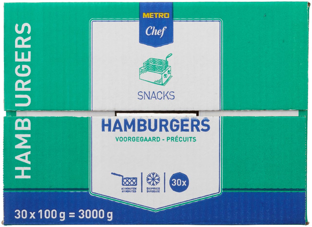 METRO Chef Hamburgers 30 x 100 g