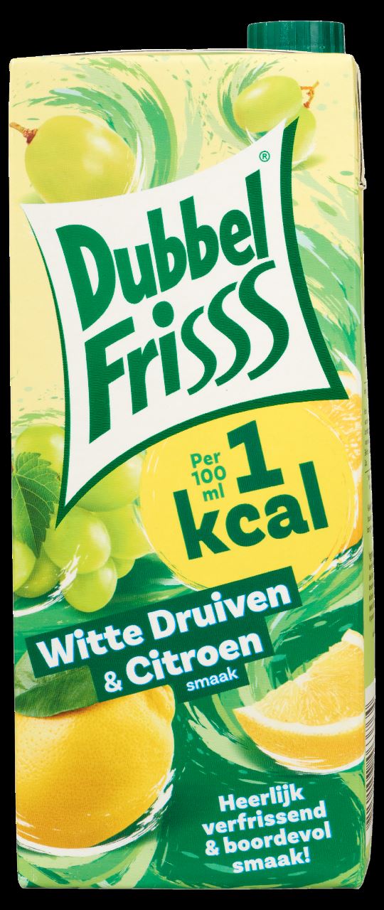 DubbelFrisss 1kcal Witte Druiven-Citroen 1,5 l