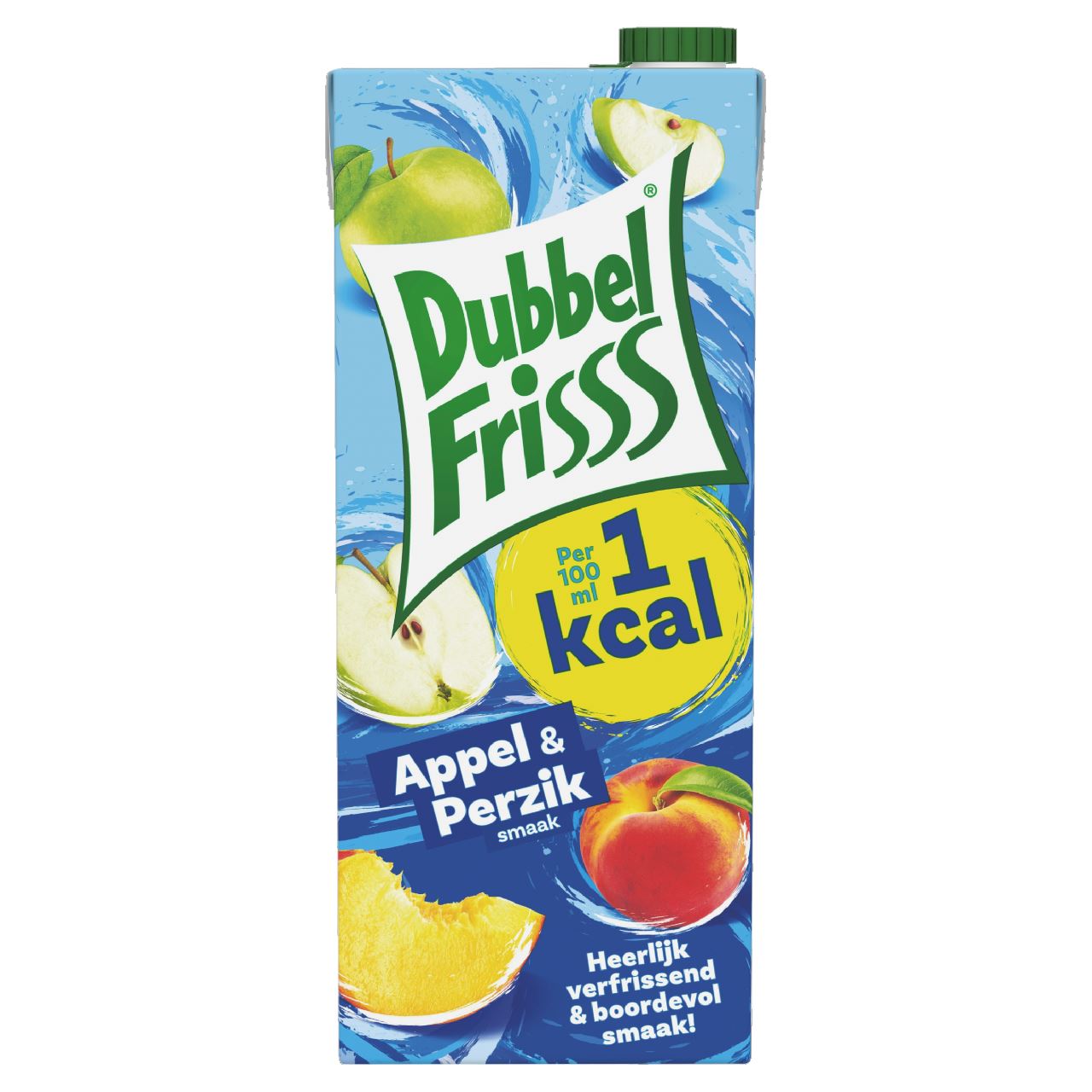 DubbelFrisss 1kcal Appel-Perzik 1,5 l