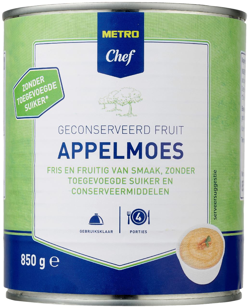 METRO Chef Appelmoes zonder suiker 12 x 850 g