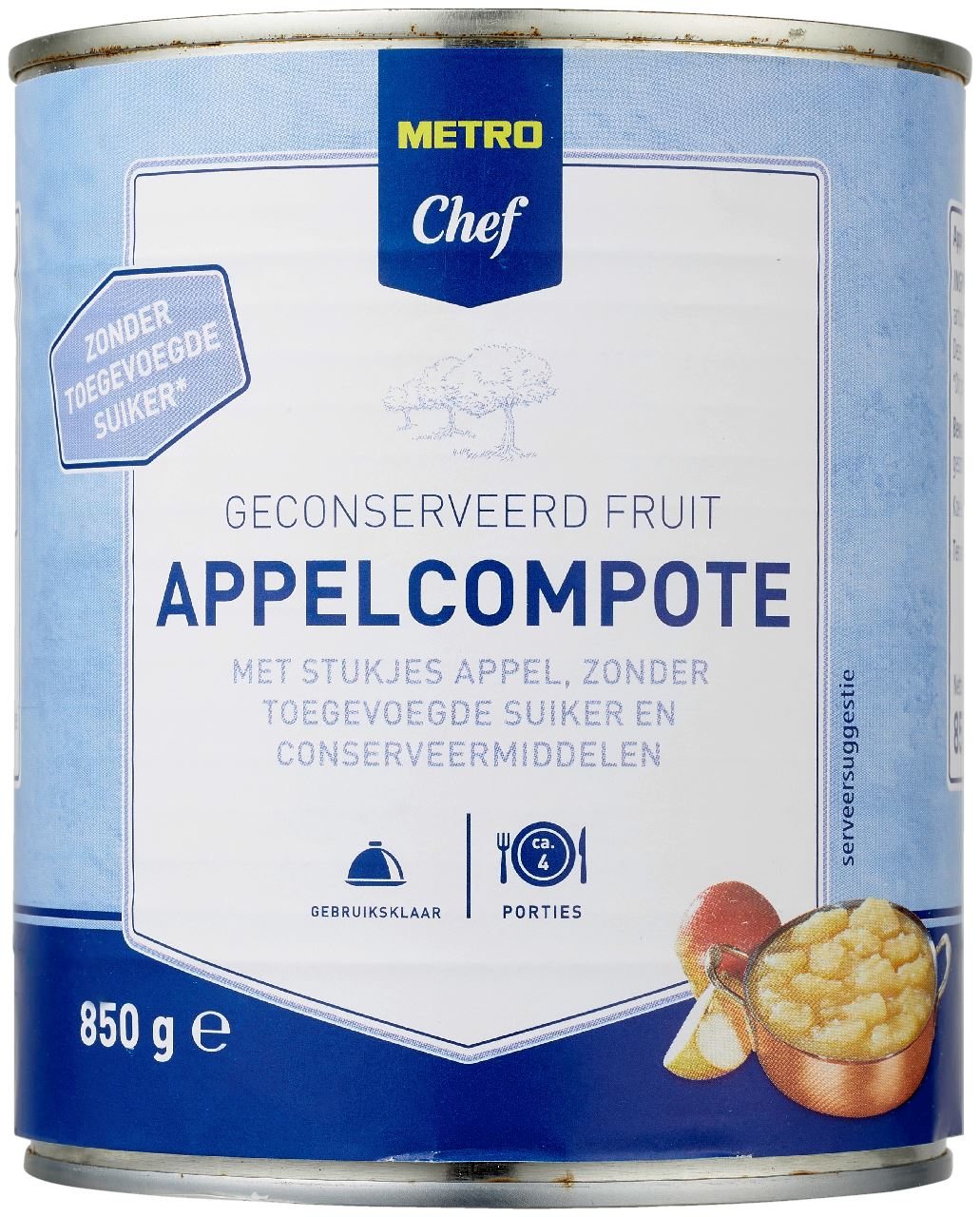 METRO Chef Appelcompote zonder suiker 12 x 850 g