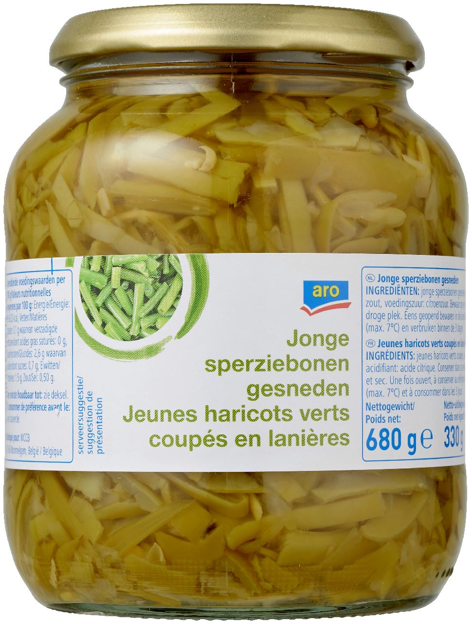 aro Sperziebonen Gesneden 12 x 720 ml