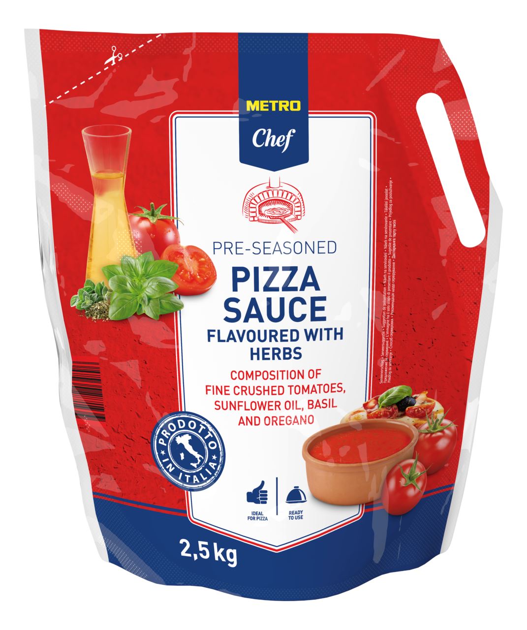 METRO Chef Pizzasaus pouch 2,5 kg
