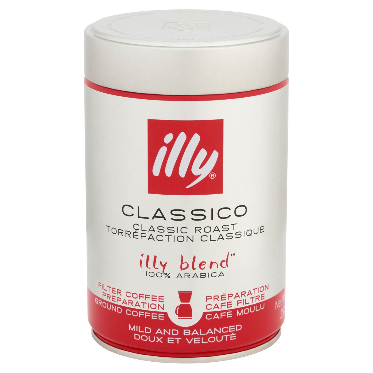 illy Classico Filterkoffie 12 x 250 g