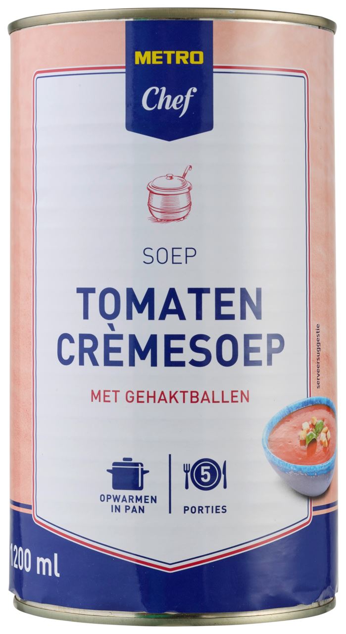 METRO Chef Tomaten Crèmesoep 6 x 1,2 l