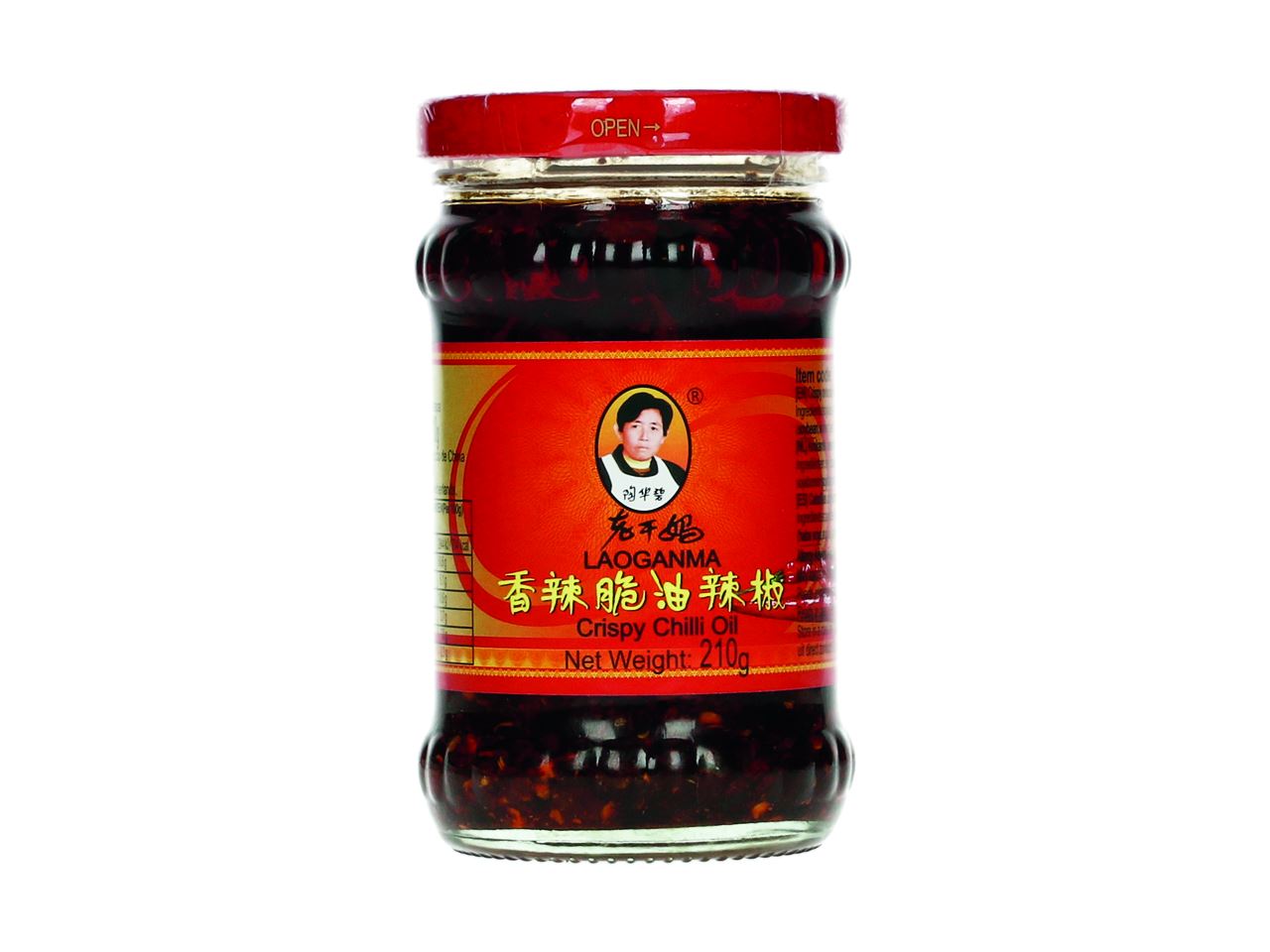 LAO GAN MA Crispy Chilli Olie 24 x 210 g