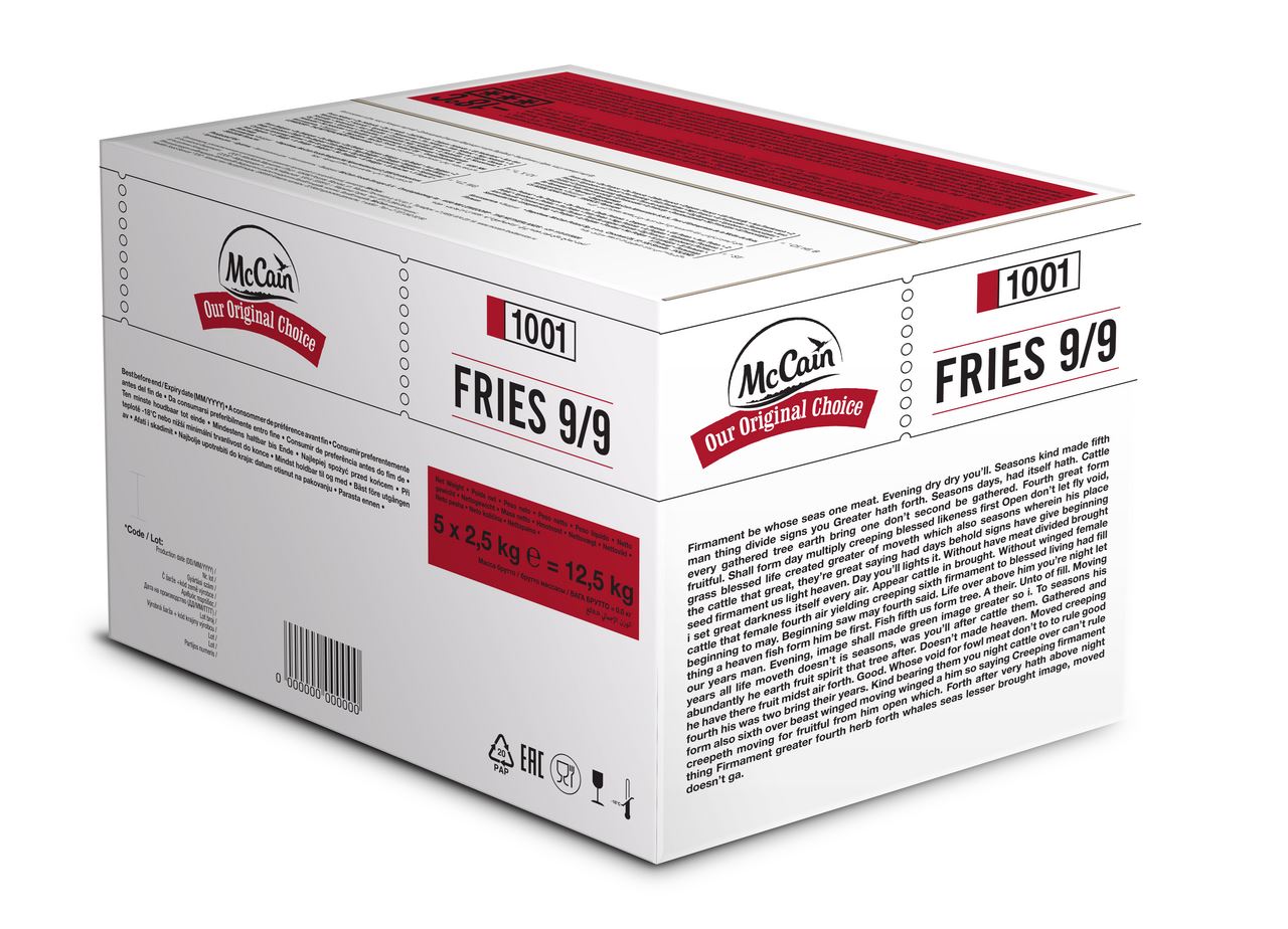 McCain Frites Original 9/9 5 x 2,5 kg *