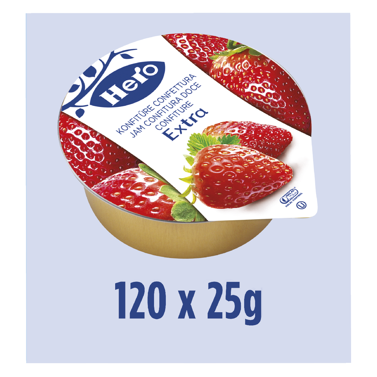 jam 120 Blackcurrant Jam Pot (20g) 1 x Pack of 120 Jam | 124452 | White Goods