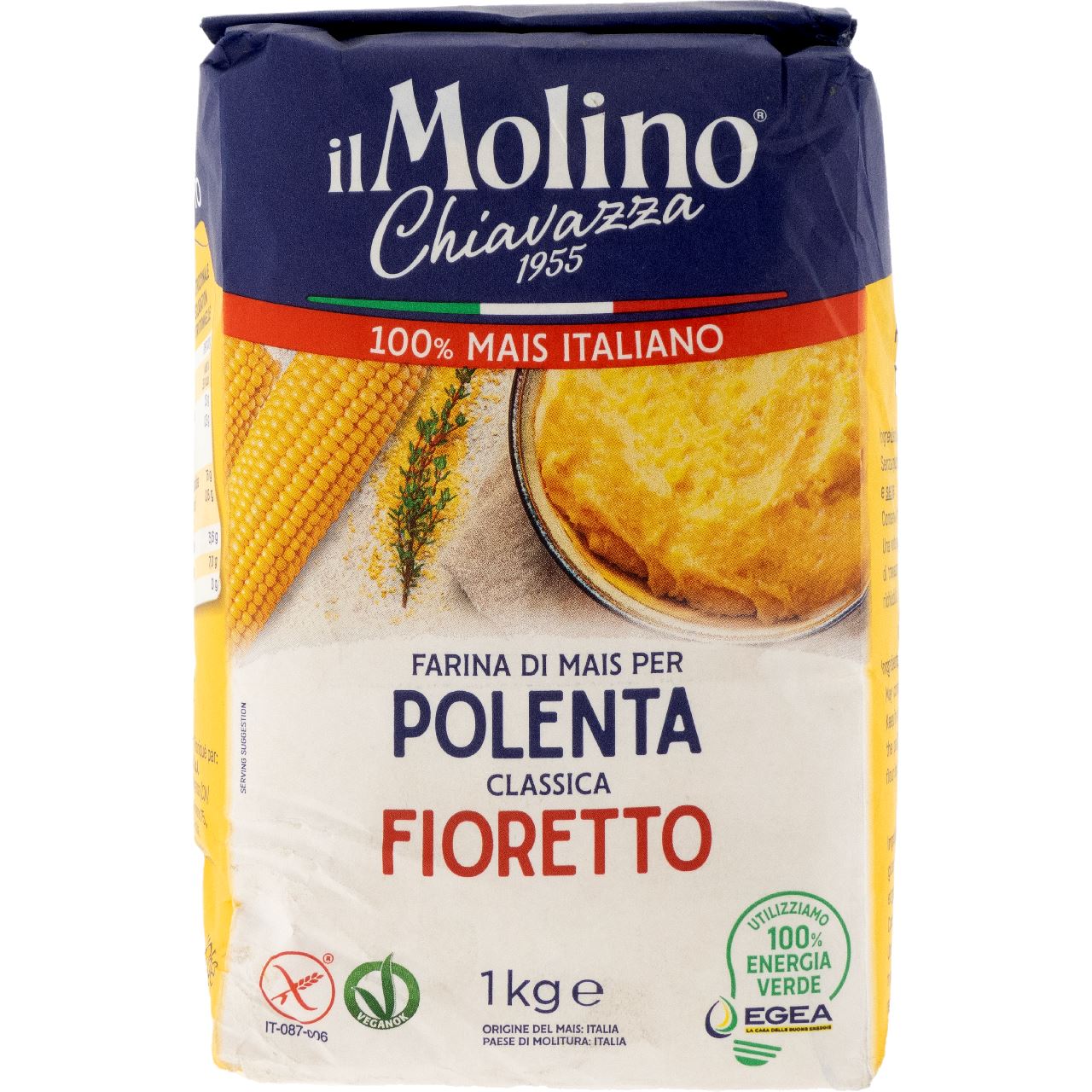 Il Molino Chiavazza Polenta fioretto 10 x 1 kg