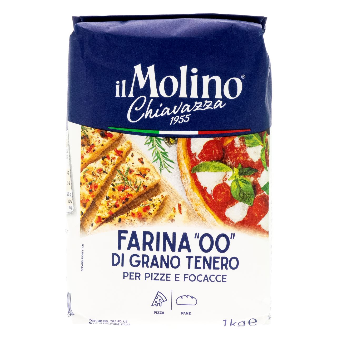 Il Molino Chiavazza Farina 00 Tarwemeel pizza 1 kg