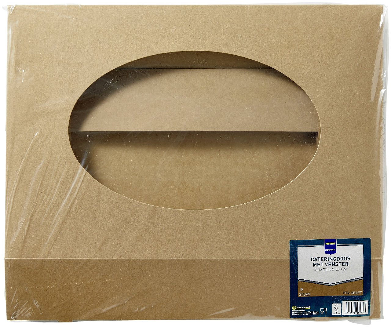 METRO PROFESSIONAL Cateringdoos kraft 45 cm 10 stuks