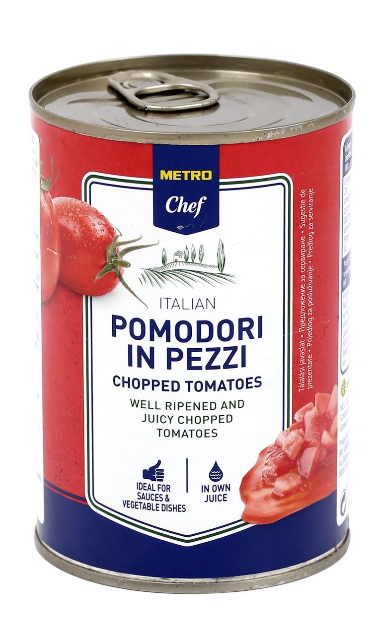 METRO Chef Chopped Tomatoes 12 x 400 g