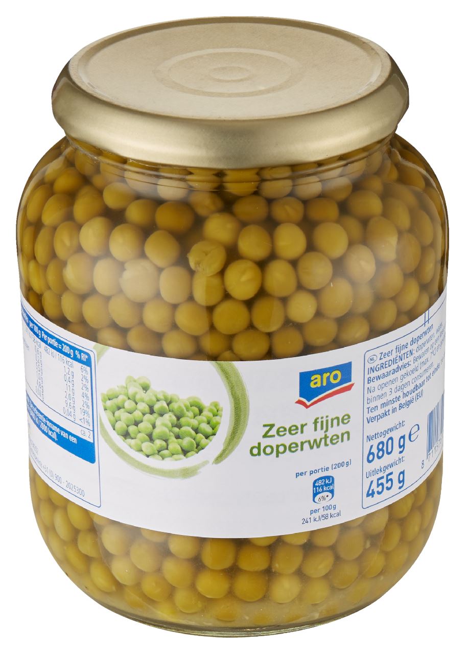 aro Doperwten Extra fijn 12 x 680 g