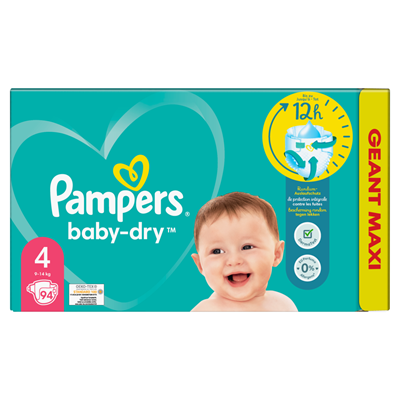 De eigenaar Barcelona zingen Pampers Baby-Dry Maat 4, 94 Luiers, Tot 12 Uur Bescherming, 9kg-14kg |  Makro Nederland