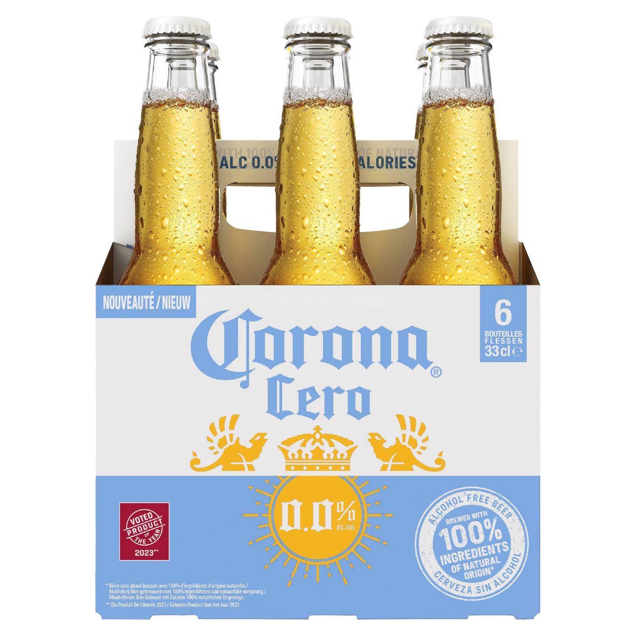 Corona Cero Alcoholvrij Bier Fles 6 x 33 cl