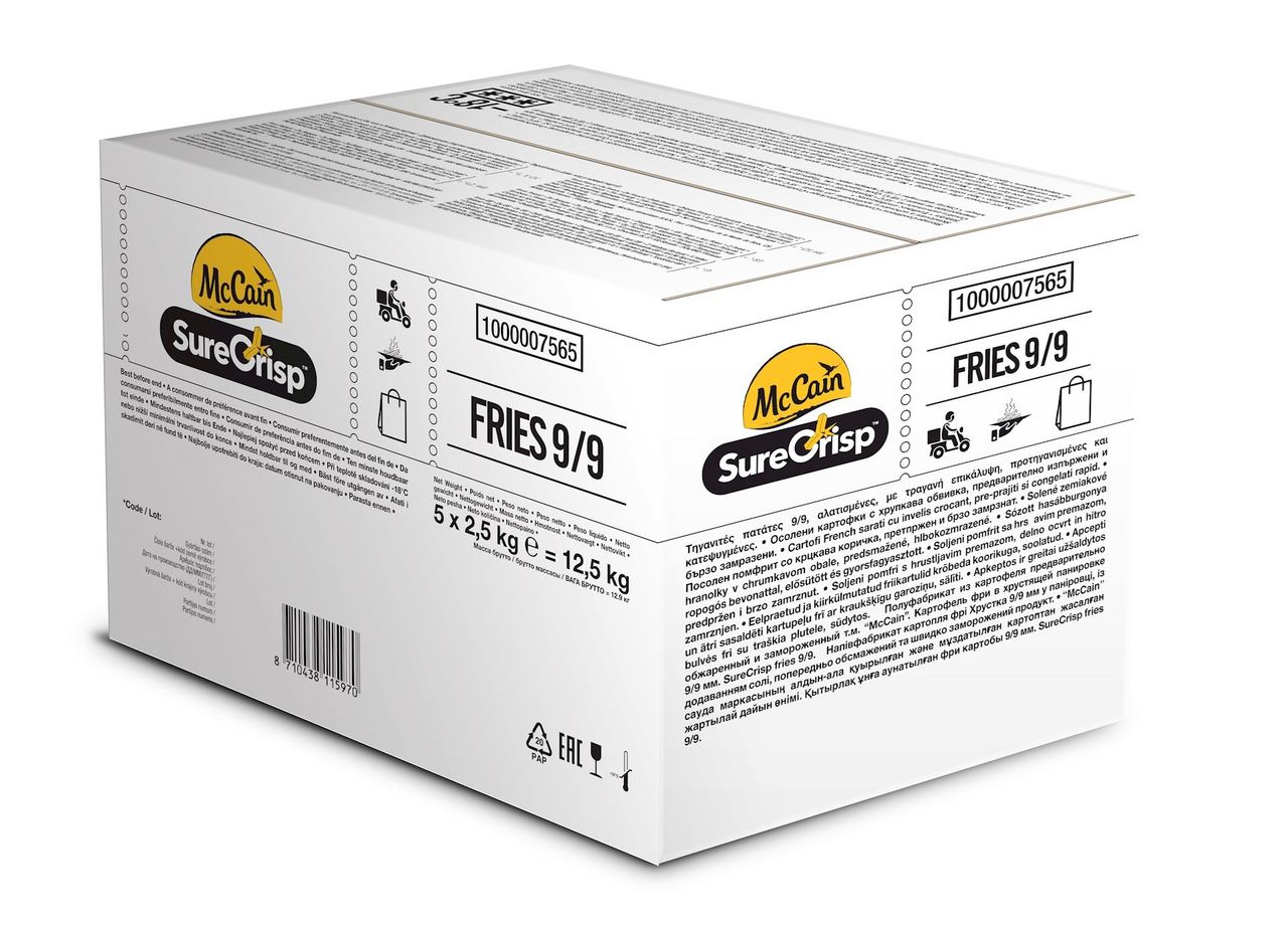 McCain SureCrisp Fries 9/9 5 x 6 x 2,5 kg