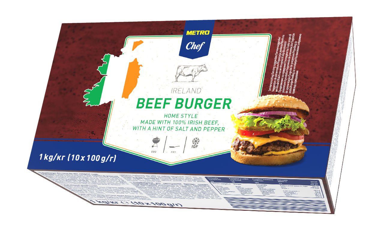 METRO Chef Hamburgers Rund 10 x 100 g diepvries