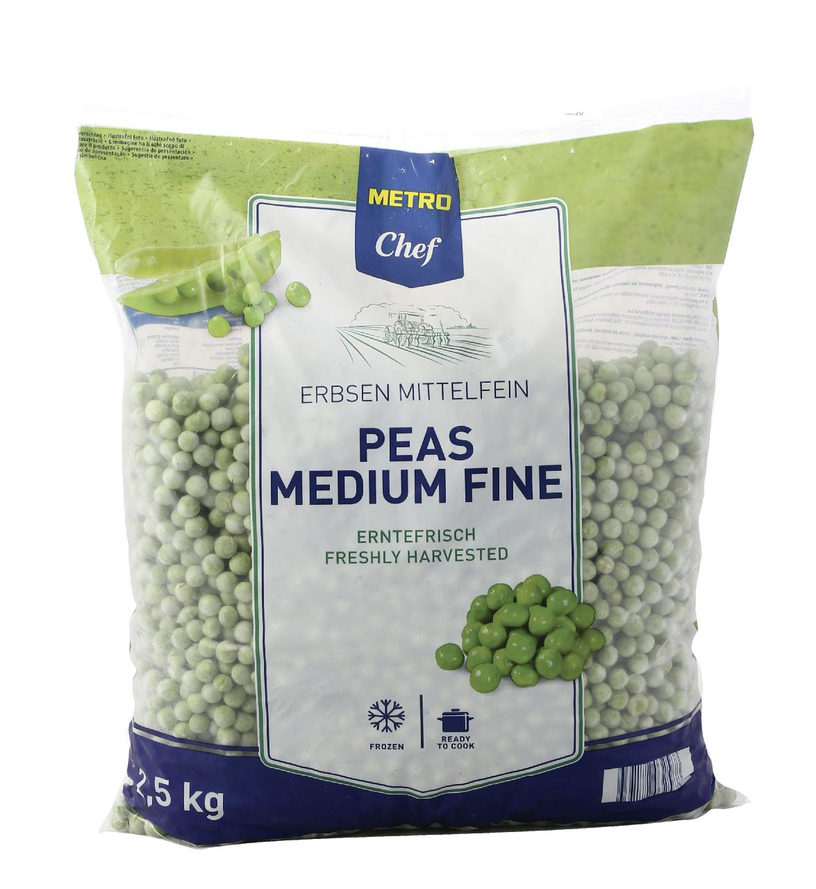 METRO Chef Erwtjes middelfijn diepvries 4 x 2,5 kg
