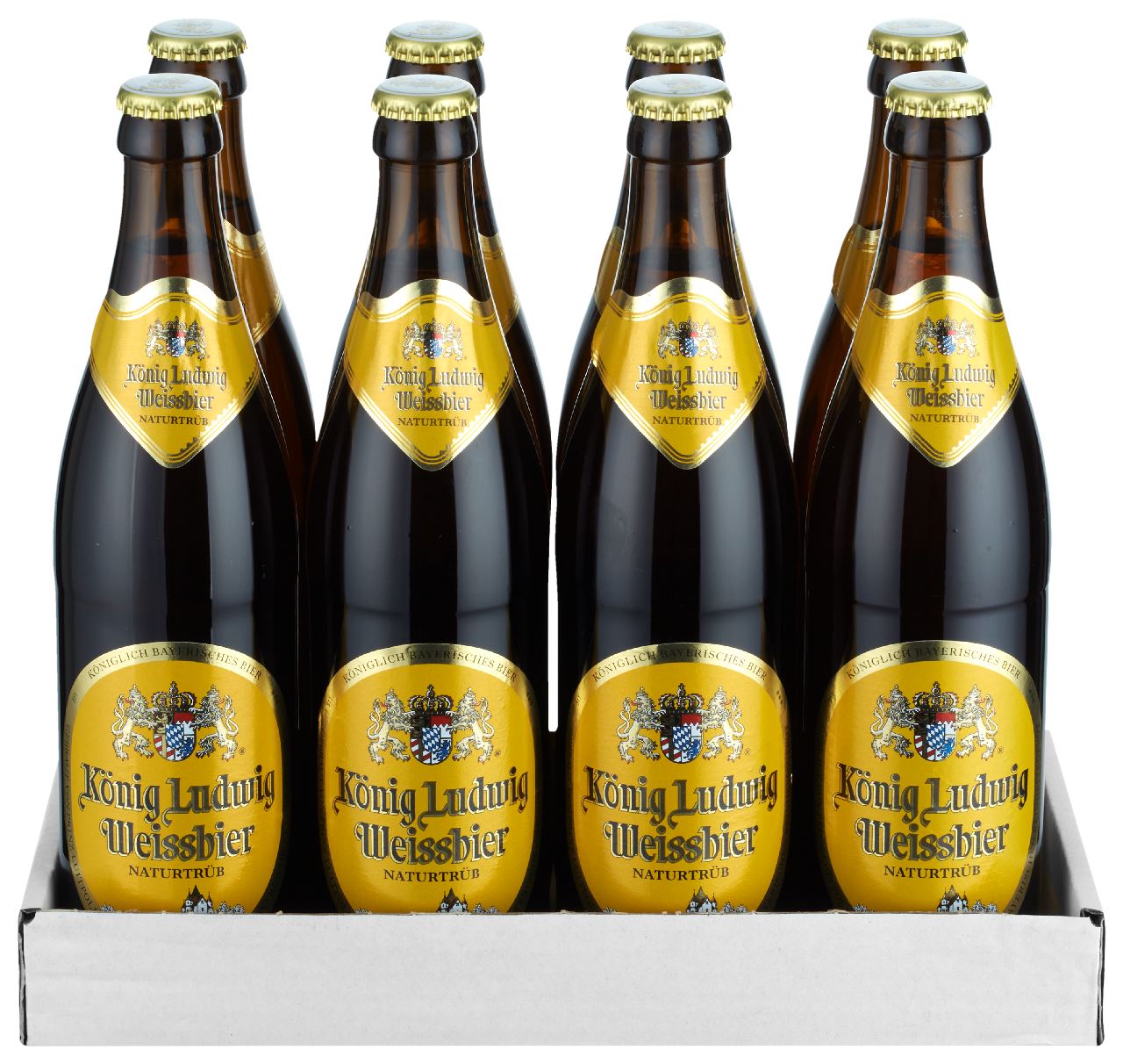 König Ludwig Weissbier Hell fles 8 x 50 cl