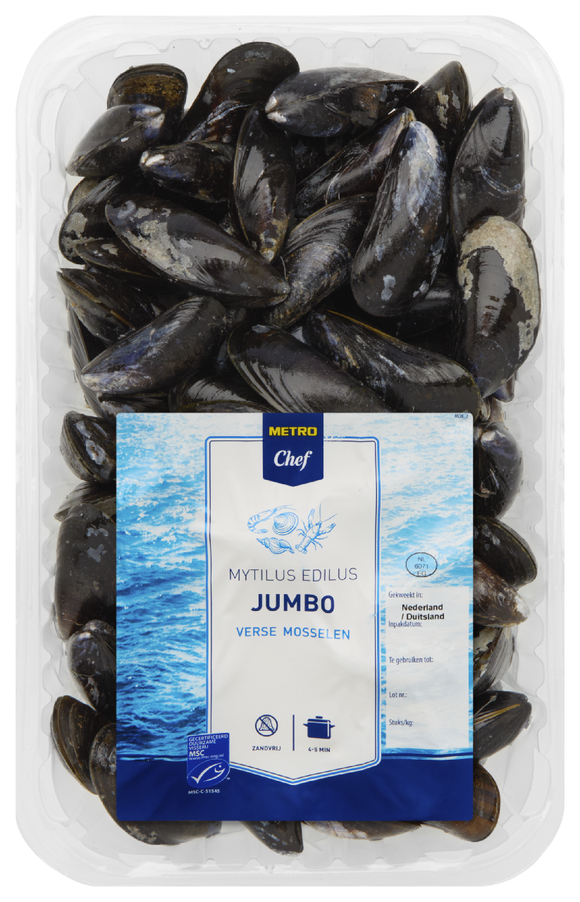 METRO Chef MSC Jumbo Mosselen 2 kg *