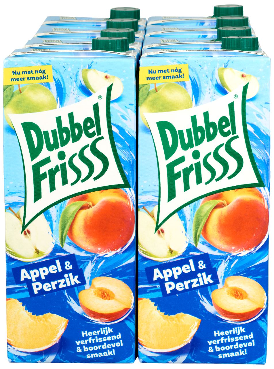 DubbelFrisss Appel & Perzik 1,5 l