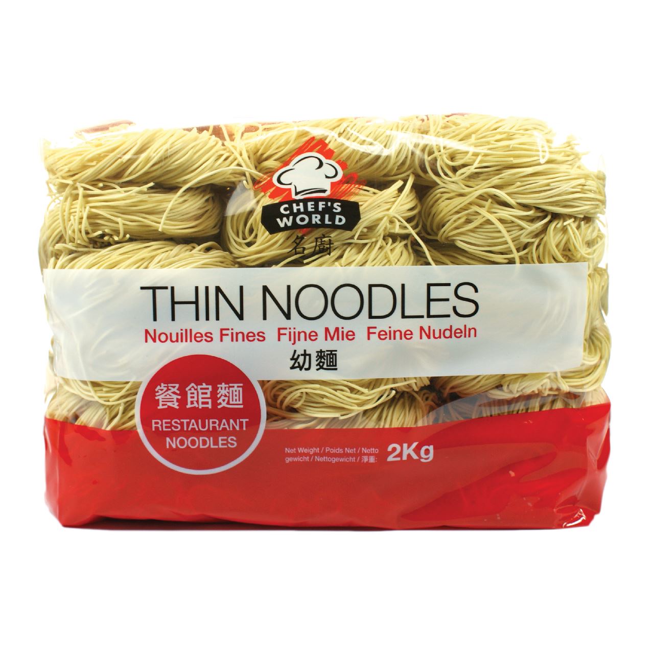 CHEF'S WORLD Thin Noodles 6 x 2 kg