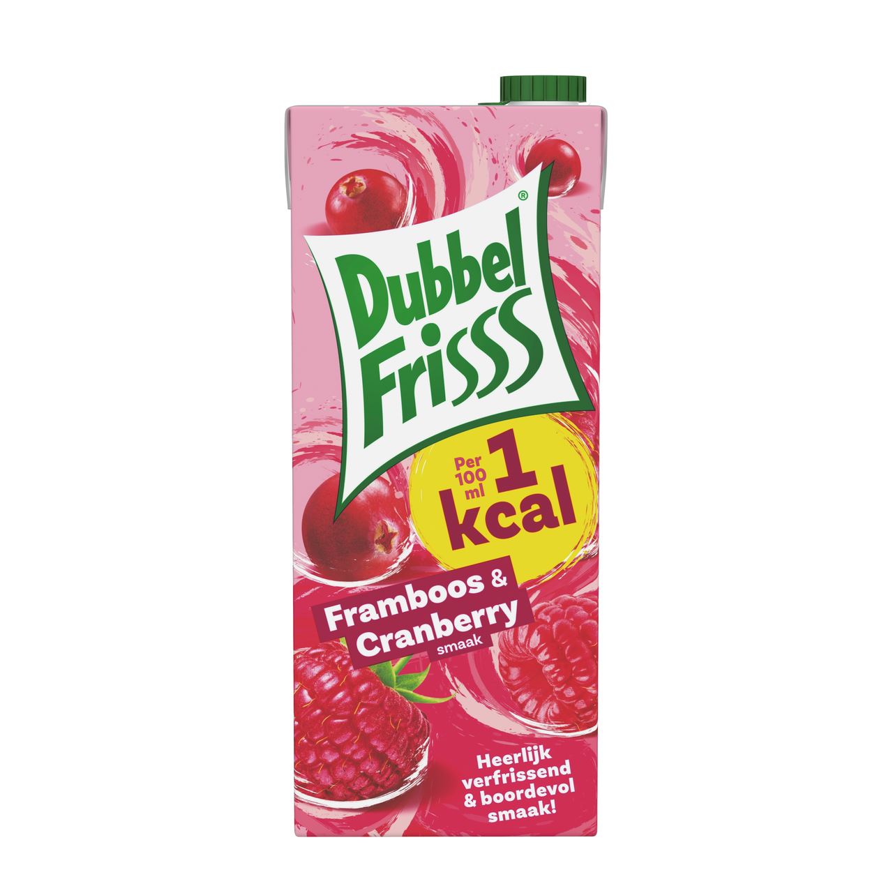 DubbelFrisss 1kcal Framboos-Cranberry 8 x 1,5 l