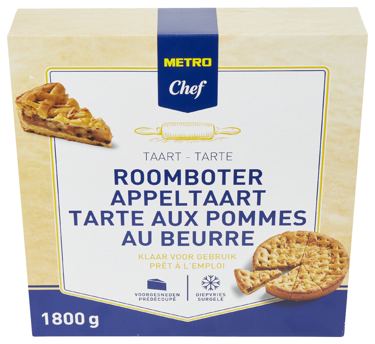 METRO Chef Roomboter Appeltaart 1,8 kg *
