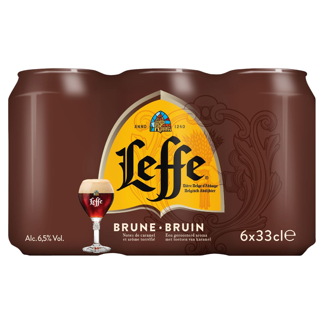 Leffe Bruin blik 6 x 33 cl