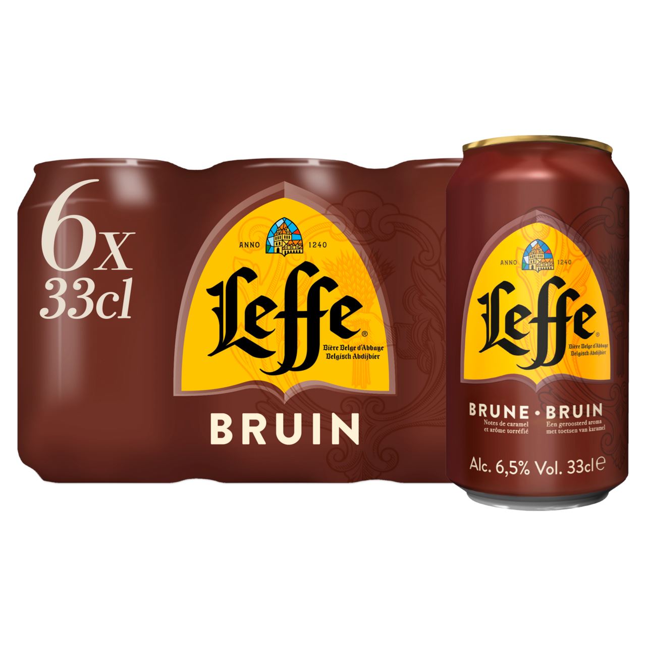 Leffe Bruin blik 24 x 33 cl