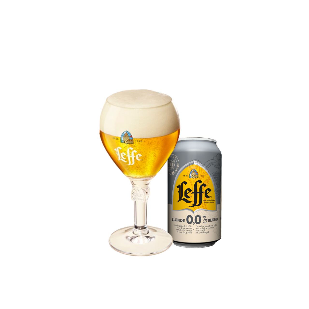Leffe Blond 0,0% blik 6 x 33 cl