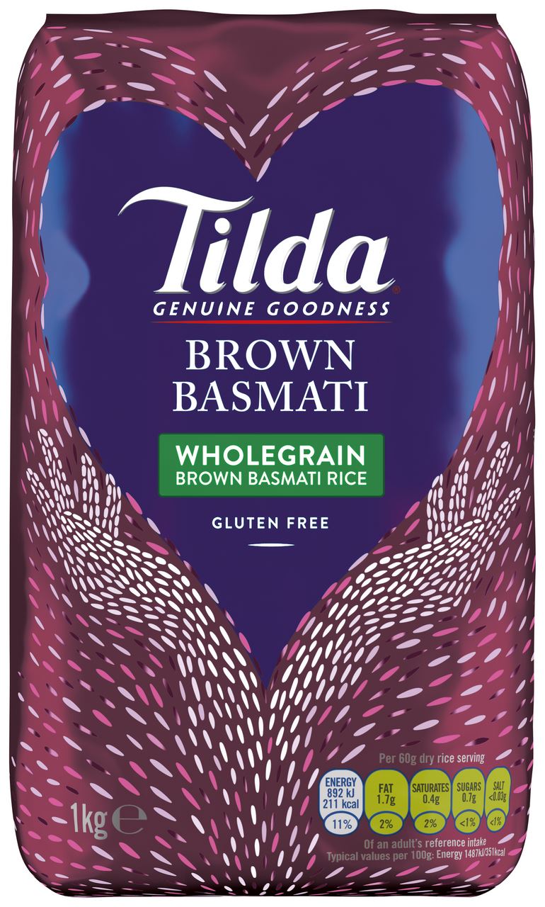 Tilda Basmati Rijst Bruin 8 x 1 kg