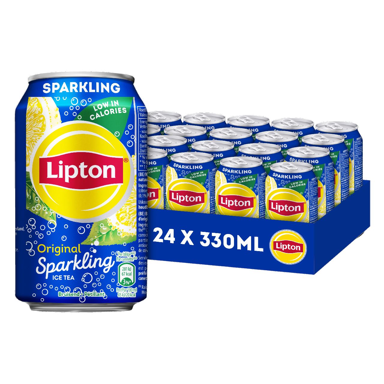 Lipton Ice Tea Sparkling blik 24 x 33 cl
