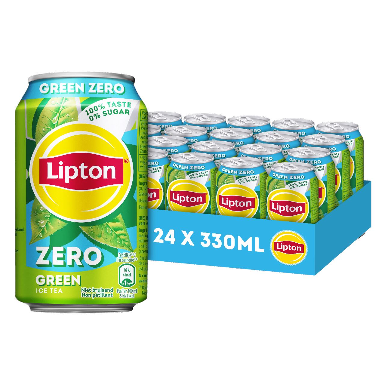 Lipton Ice Tea Green Zero blik 24 x 33 cl
