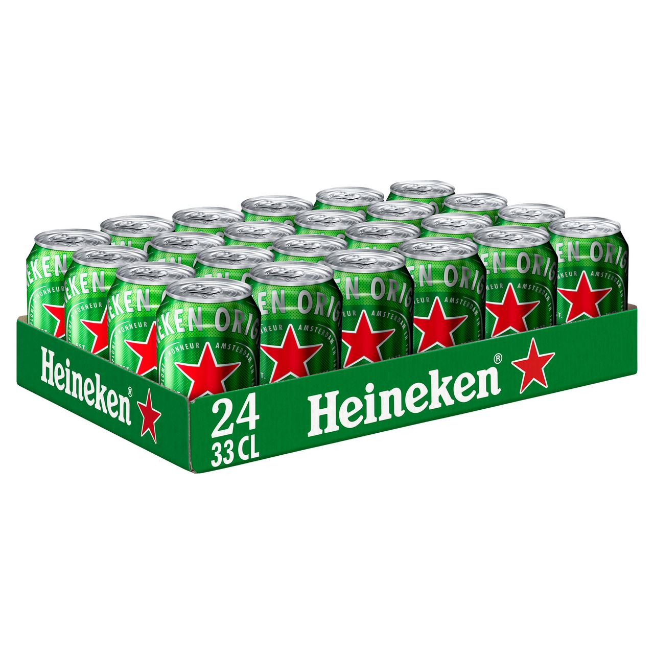Heineken Premium Pilsener Bier Blik 24 x 33 cl Tray