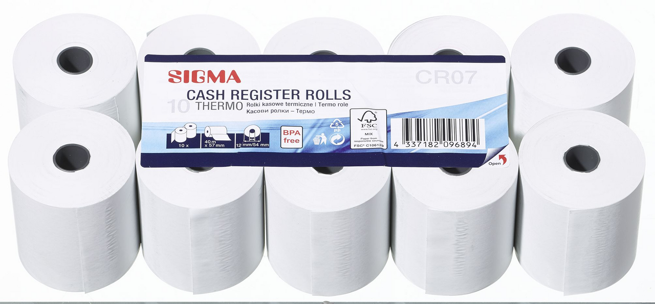 SIGMA CR07 Thermorol 57 mm x 40 m 10 stuks