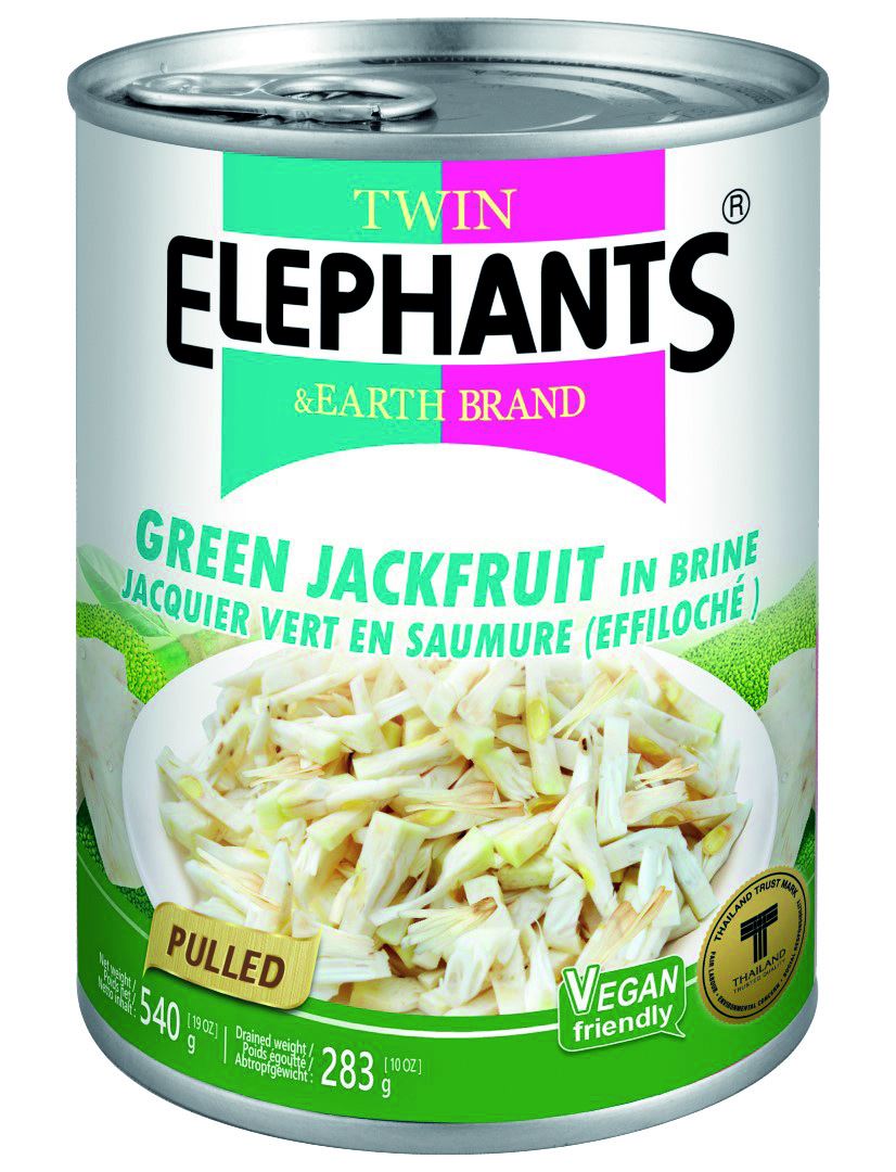 Twin Elephants Cha Jackfruit Pulled Blik 24 x 540G