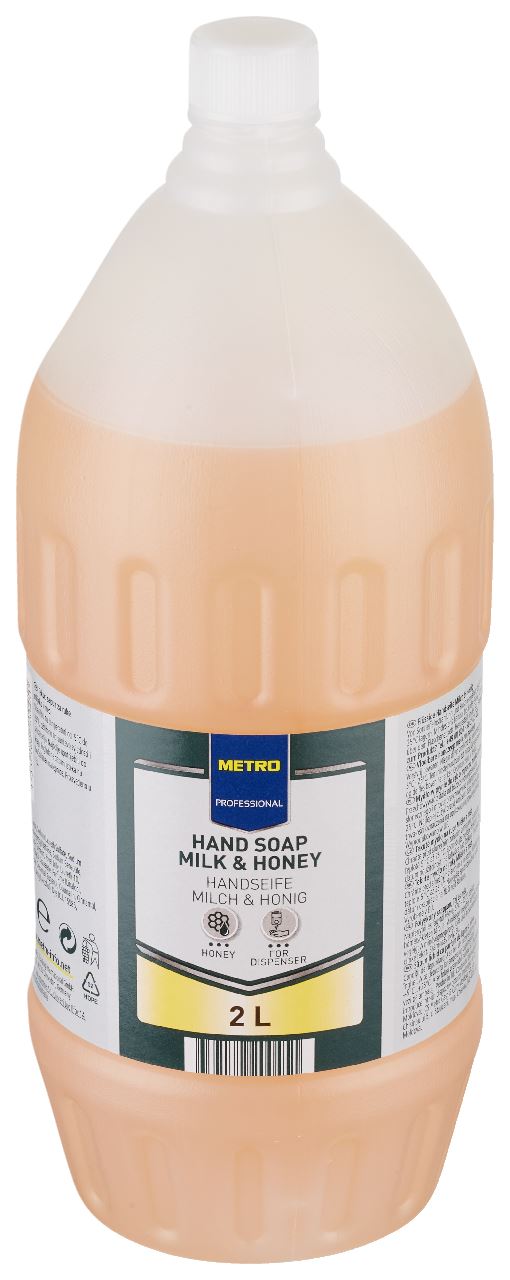 METRO PROFESSIONAL Vloeibare Handzeep Melk & Honing 6 x 2 l