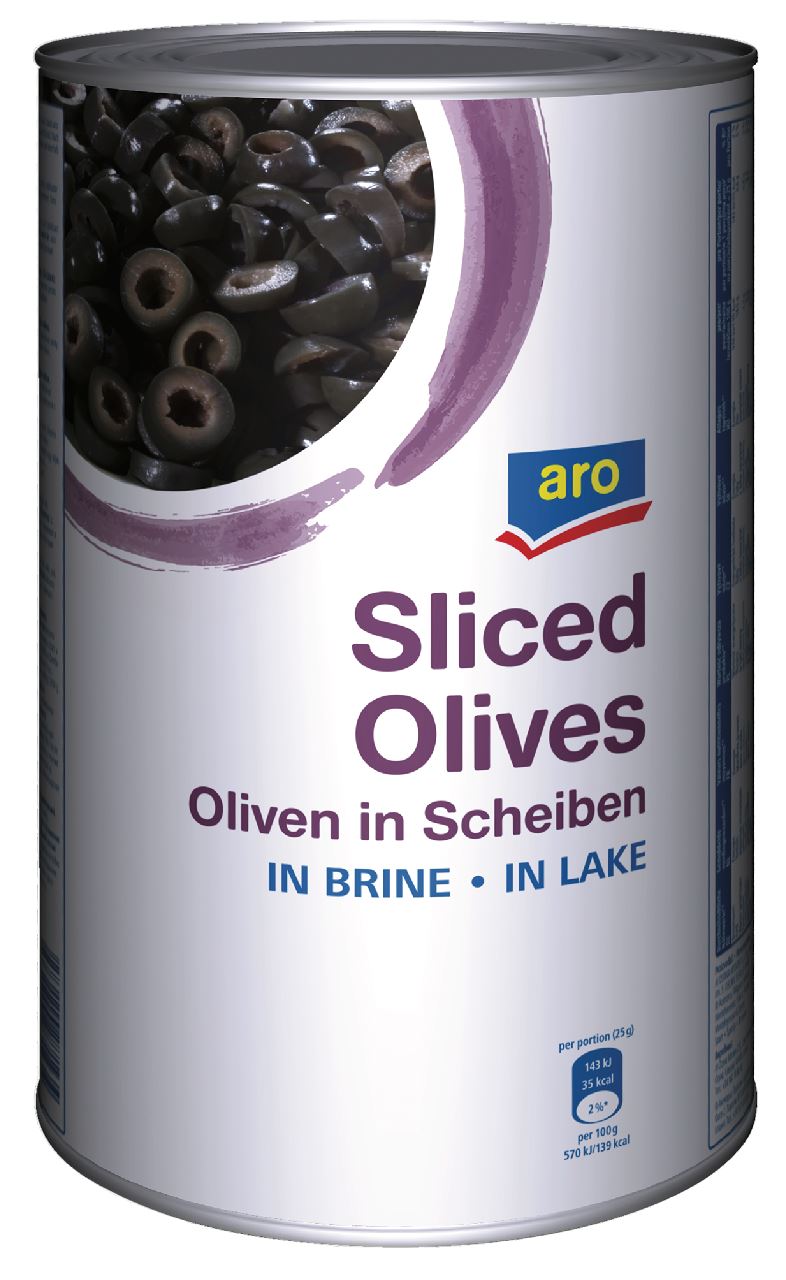 aro Zwarte olijven gesneden 4,1 kg