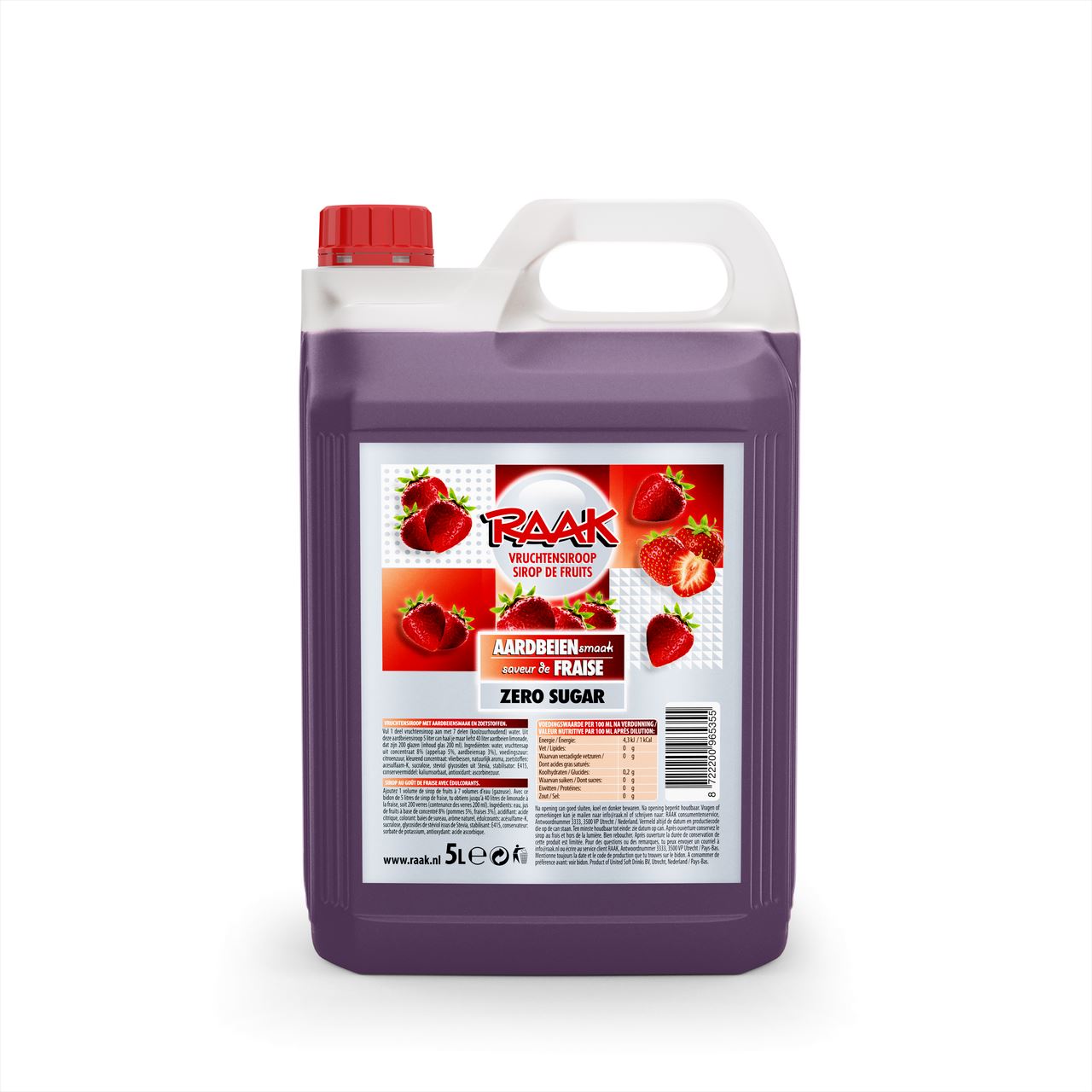 RAAK Zero Aardbei 5 l