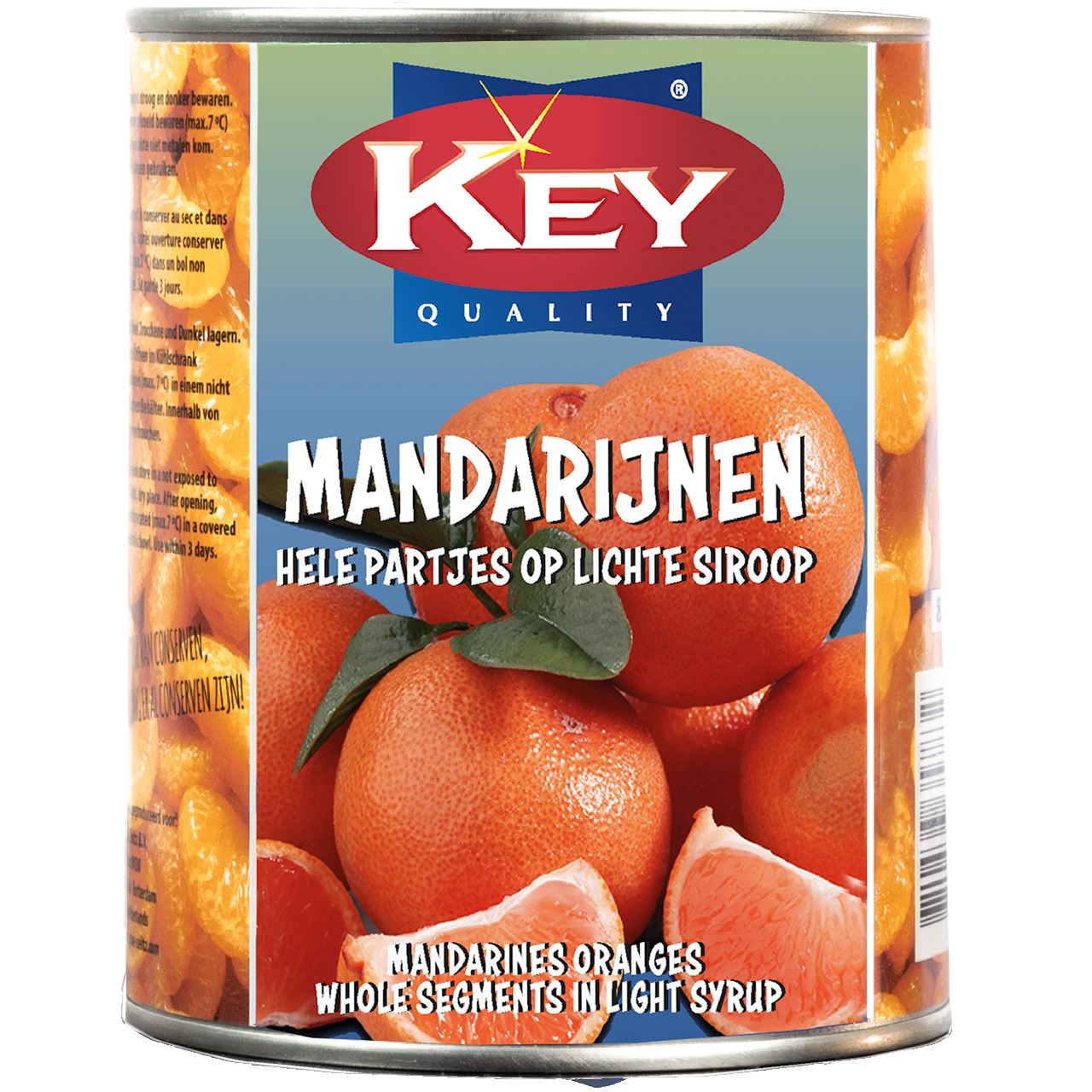 Key Mandarijn Partjes Siroop 820 g