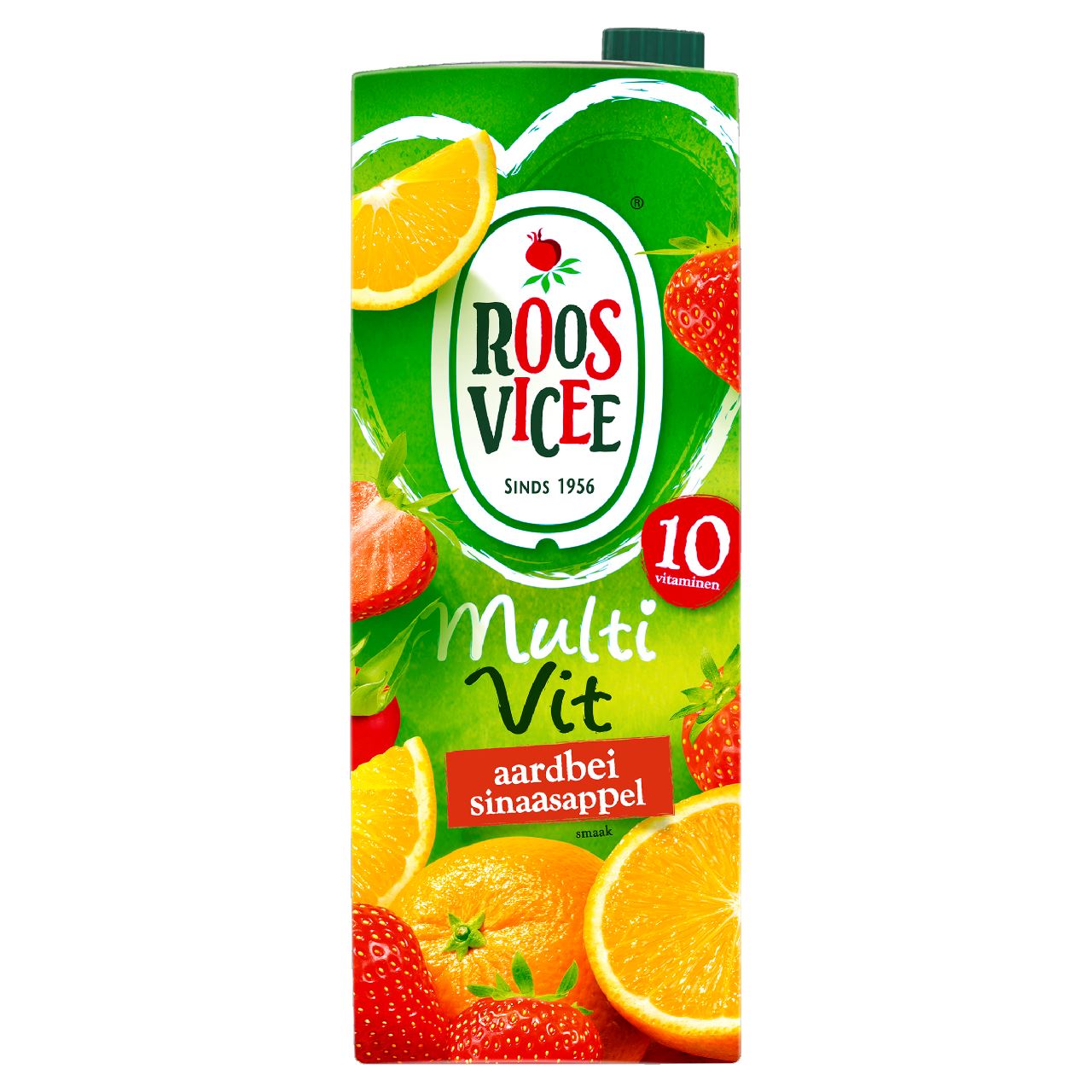 Roosvicee Aardbei & sinaasappel pak 8 x 1,5 l
