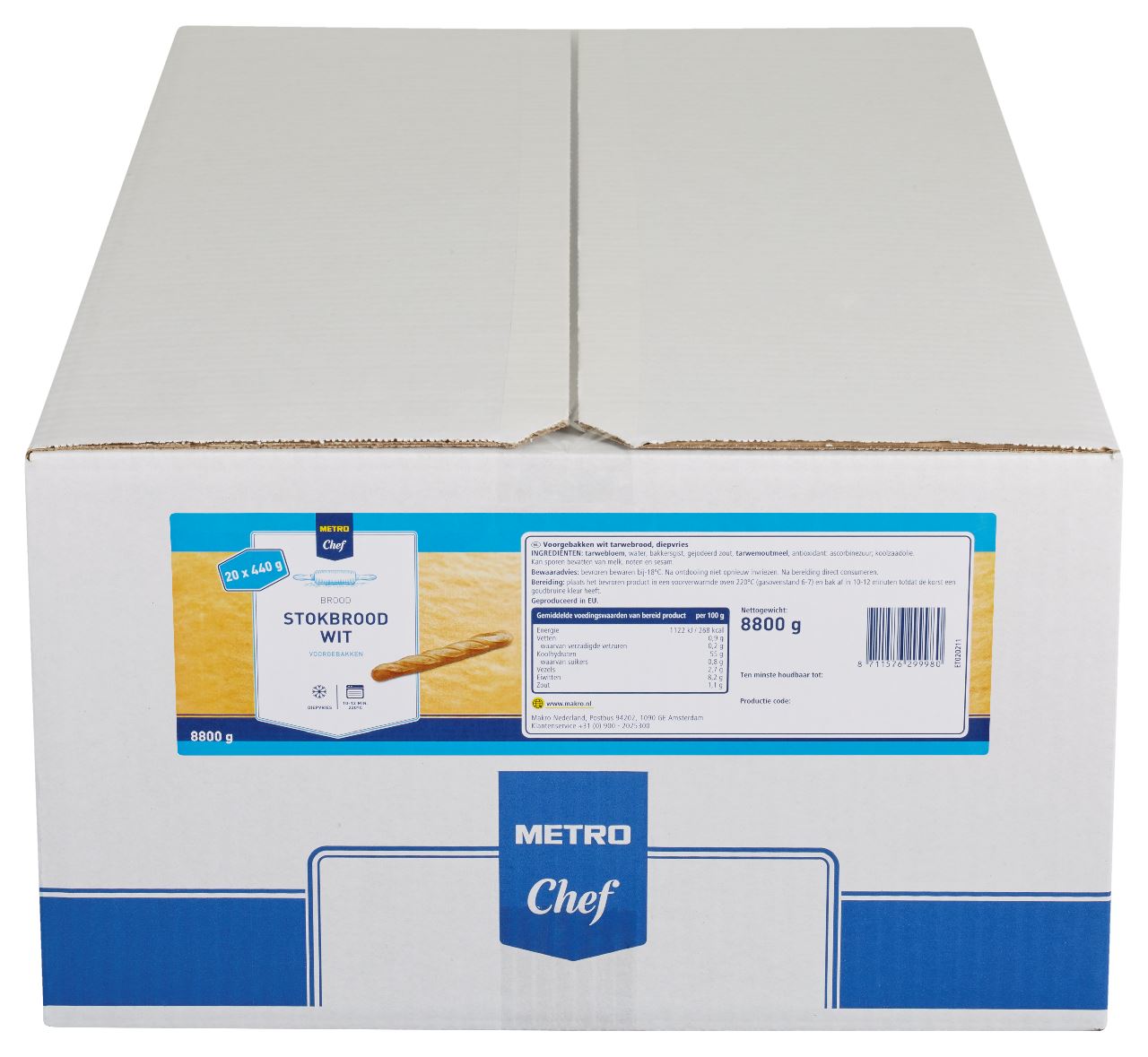 METRO Chef Stokbrood Wit 20 x 440 g *
