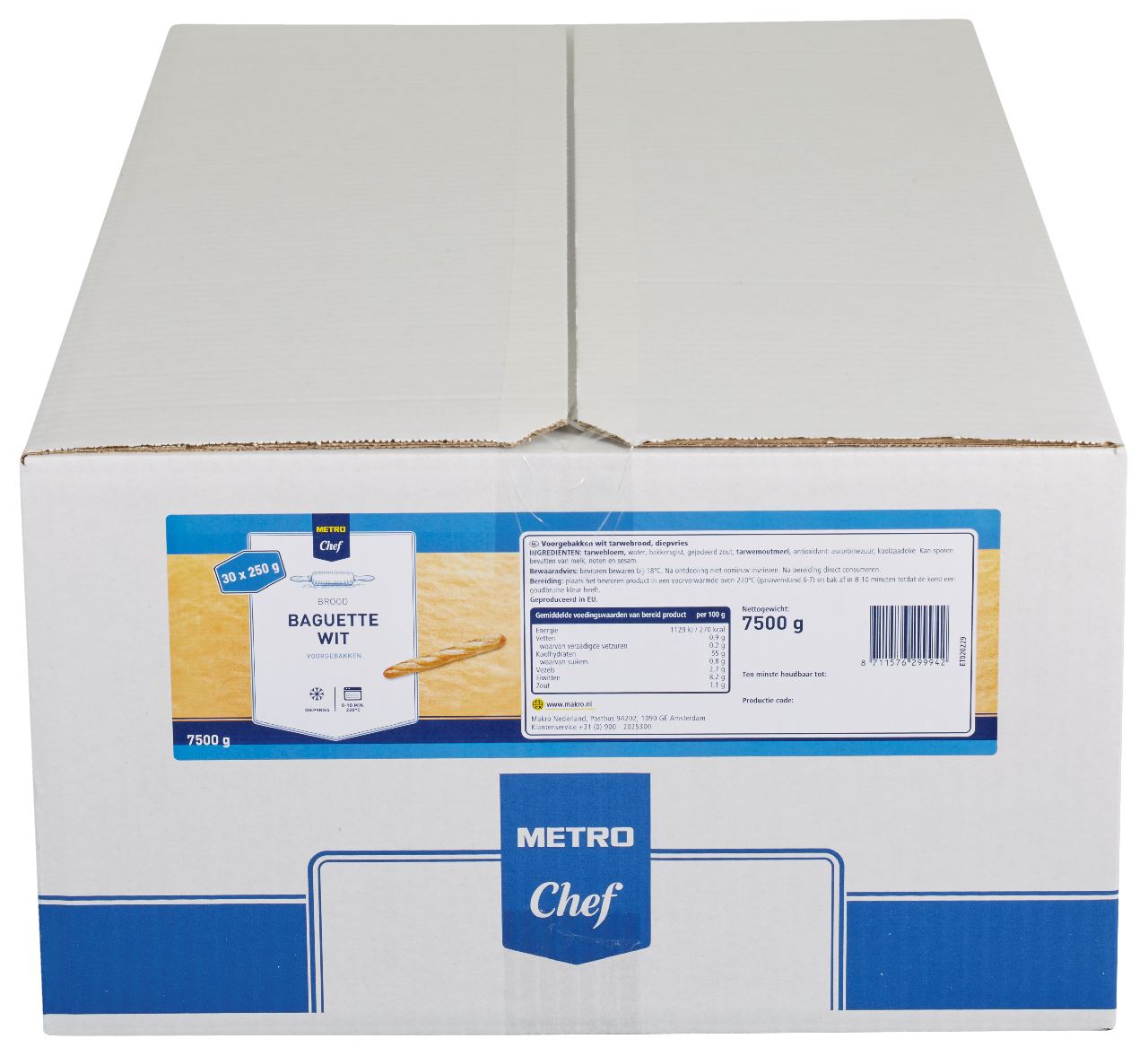 METRO Chef Baguette Wit 30 x 250 g