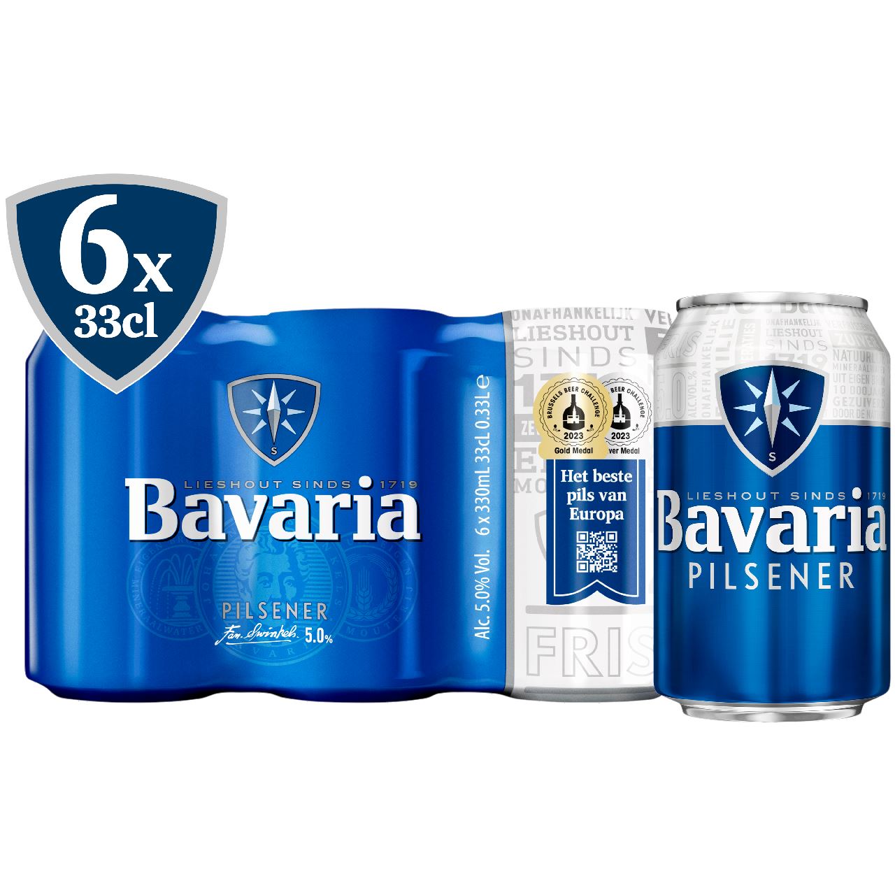 Bavaria Pils Blik 6 x 33 cl